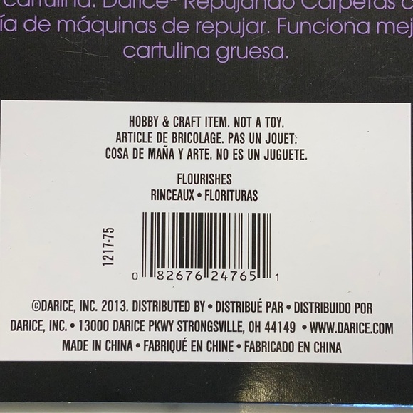 Darice Embossing Folder in Flourishes Border Design Pattern Set of 3 - Picture 4 of 6